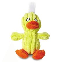 Grriggles Quackling Plush Dog Toy with Soundchip, Yellow, 7&quot; Large - $12.25