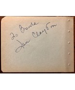 JAN CLAYTON &amp; JANET BLAIR AUTOGRAPHED SIGNED 1950s VINTAGE ALBUM PAGE LA... - £72.15 GBP