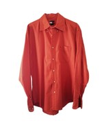 Tommy Hilfiger Men&#39;s Orange Long Sleeve Button Down Shirt - £9.93 GBP