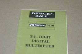 BK Percision 2810 3.5 Digit Multimeter Instruction Users operating  Manual - £19.99 GBP