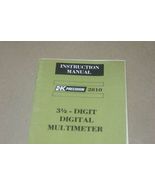 BK Percision 2810 3.5 Digit Multimeter Instruction Users operating  Manual - $25.43