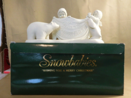 Dept 56 Snowbabies Wishing You A Merry Christmas Bear-Penguin Retired - $21.78