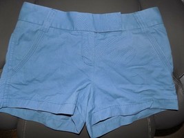 J. Crew City Fit Baby Blue Chino Shorts Size 2 Women&#39;s - £16.65 GBP
