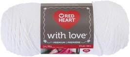 Red Heart With Love Yarn White. - $19.48