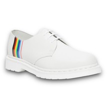 Dr Martens 1461 For Pride Oxford Smooth White Rainbow Shoes Mens 8 Womens 9 New - £88.96 GBP