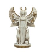 Hecate Triple Goddess of Magic Night Moon Greek Sculpture Statue 9.84 in - $69.09