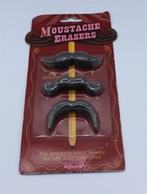 Moustache Erasers 3 Pack By Toysmith 2014 - £6.40 GBP