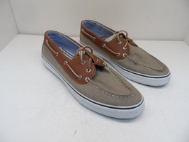 Sperry Top Sider Men&#39;s STS10642 Bahama 2-Eye Boat Shoes Tan/White Size 13M - $35.62