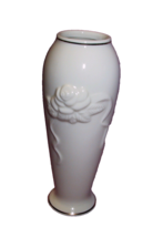 Lenox Collections Fine China Rose Blossom 5.5&quot; Bud Vase Pure 24 karat Gold Trim - £9.37 GBP