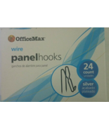 Cubicle Panel Wall Wire Hooks Silver Pins For Fabric Material RARE-SHIPS... - $8.79