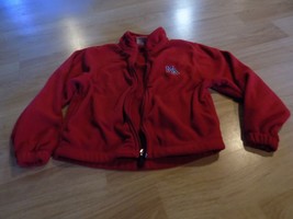 Youth XS 5-6 Elderado Micro Fleece Solid Red Zip Up Jacket MA Monogram M... - $14.00