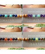SMALL Set of 4 Anti Stress Anxiety Crystal Bracelet, Gemstone Yoga Bracelet - $1,452.85 MXN