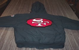 Vintage Chalk Line San Francisco 49ERS Stitched Winter Jacket Mens Large - £156.90 GBP