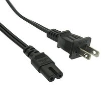 2 Pack 2-Prong Black Figure-8 18 AWG NEMA 1-15P to IEC C7 Power Cord - £9.25 GBP+