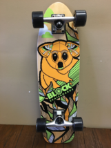 New San Diego Speed Stella 28&quot; Kicktail Block Koala Longboard Skateboard - $123.49