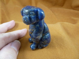 (Y-DOG-LA-722) blue LABRADOR Dog carving FIGURINE gemstone dogs DALMATIA... - £13.75 GBP