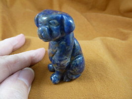 (Y-DOG-LA-722) blue LABRADOR Dog carving FIGURINE gemstone dogs DALMATIA... - £13.98 GBP