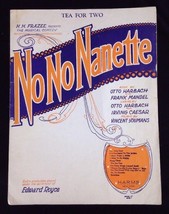 Vintage 1920&#39;s No No Nanette &quot;Tea For Two&quot; Broadway Musical Theater Sheet Music - £14.47 GBP