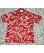 Polo Ralph Lauren Hawaiian Shirt Mens Med All Over Print Floral Hibiscus... - $29.88