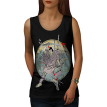 Japanese Art Sea Fantasy Tee Battle Move Women Tank Top - £10.17 GBP