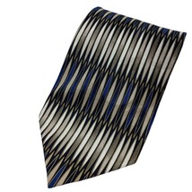 Men&#39;s Ottimo Uomo Grey Blue Tie Necktie Traditional - £7.90 GBP