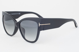Tom Ford ANOUSHKA 371 01B Shiny Black/ Gray Gradient Sunglasses TF371 01... - $236.55