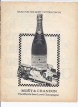 80&#39;s Moet &amp; Chandon Print Ad Vintage Champagne 8.5&quot; x 11&quot; - £15.43 GBP