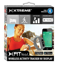 NEW Xtreme Cables XFit Fitness Watch for Smartphones Gray Activity Tracker grey - £14.99 GBP
