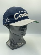 Vintage Dallas Cowboys Script Sports Specialties The Twill Snapback Hat - £36.74 GBP