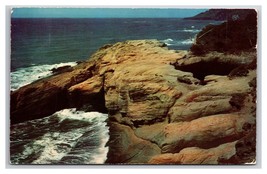 Devils Punch Bowl and Gull Island Oregon OR Chrome Postcard Z5 - £1.52 GBP