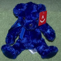 Aurora World Blue Bear Blue Plush 8&quot;H Nwt Rainbow Bears - £7.02 GBP
