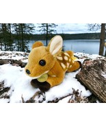 Miyoni Realistic 9” Fawn Baby Deer Stuffed Plush Toy Stuffed Animal Deta... - £12.03 GBP