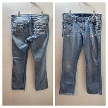 Silver Jeans Women&#39;s Elyse Capri Stretch Light Blue Jeans Denim Fits 28 ... - £11.94 GBP