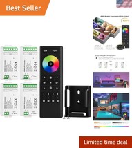 Customizable 2.4GHz RGBW LED Strip Connection Kit - Touch Remote Control - $1,765.25 MXN