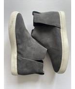 BIRDIES Shoes Women 8.5 Gray The Falcon Suede High Top Slip on Sneaker S... - $75.99