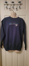 Miami FL Dolphins NFL Navy Blue Large Unisex Long Sleeve Sweatshirt Football NWT - £76.17 GBP