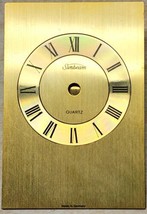 Vintage Brass Sunbeam Quartz Clock Face Dial Brass 2.67&quot; x 3.95&quot; m i Germany - £11.73 GBP