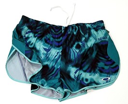 OAKLEY Sport RUN Green Print SHORTS Built In UNDERWEAR Drawcord Waist ( M ) - £69.56 GBP