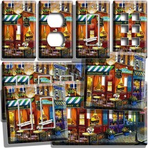Vintage Paris Street Night Cafe Light Switch Outlet Cover Wall Plates Room Decor - £12.73 GBP+
