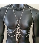 Burning Man Festival Rave Body Harness, Men Body Chain Harness,Chest Har... - $65.00