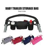 Universal Baby Stroller Storage Bag Baby Organizer Mummy Bag Bottle Cup ... - $8.21 CAD