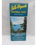 Rock Harbor Lodge Windigo Inn Isle Royale National Park Michigan Brochure - $10.48 CAD