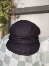 Wool Blend Diefinthal Black Newsboys Cap Hat Women Beret Winter Gatsby Bakerboy - $32.68