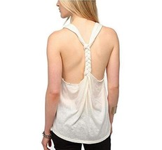 Ideology Womens Braid Back Tank Top Color White Color L - £25.08 GBP