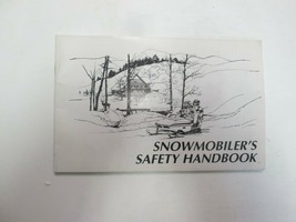 1993-1995 Snowmobilers Safety Handbook Manual FACTORY OEM BOOK 93 94 95 - $20.04