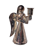Vintage Silver Plated Angel Candleholder Holiday Collections by Godinger... - £9.85 GBP