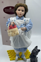 Vintage Wizard of OZ Dorothy &amp; Toto Porcelain Doll Ashton Drake 1994 - £30.53 GBP