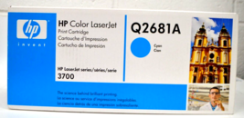 Genuine HP Laserjet Q2681A Cyan Toner Cartridge 3700 NEW - $14.92