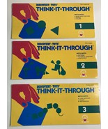 Discovery Toys Think It Through Tile Set Books 1 2 3 Lot Match Mates 5 y... - $10.88