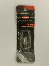 RadioShack Adapter #278-261 Coaxial to European Component w/PAL Jack #278-261 - $5.48